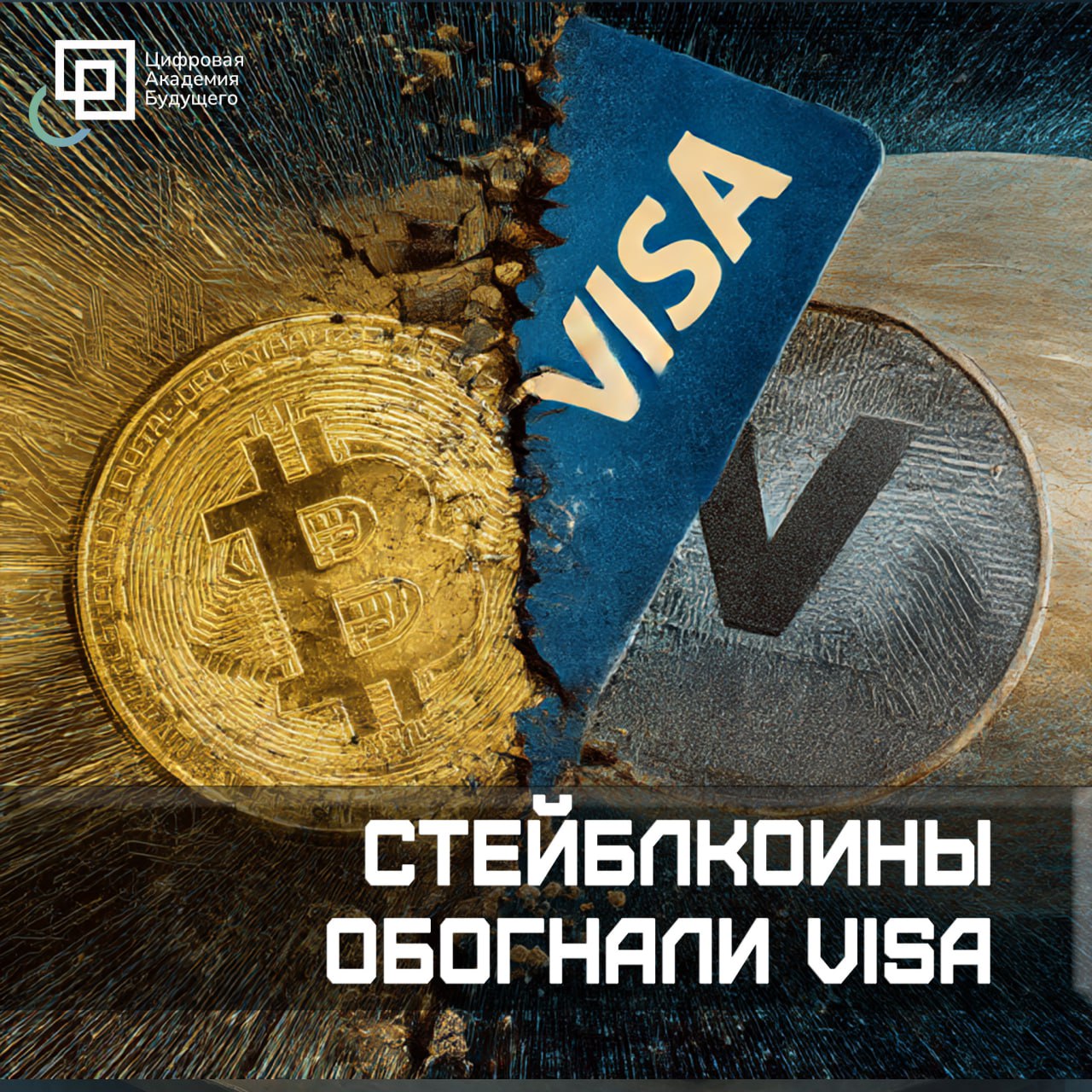Стейблкоины обогнали Visa по объему транзакций 📈 | Сетка — социальная сеть от hh.ru