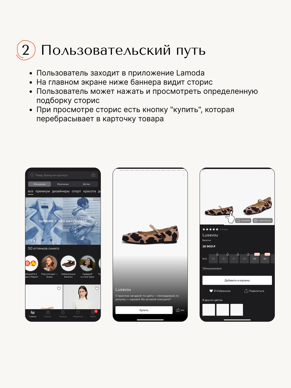 Разбор фичи: сторис в приложении Lamoda | Сетка — социальная сеть от hh.ru