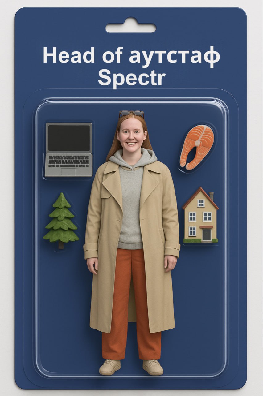 Пропустили себя сквозь СhatGPT.
В блистерпаке Spectr малая часть наших сотрудников и вещи, без которых день — не день.
Все сходства — фифти/ фифти 😁 | Сетка — социальная сеть от hh.ru