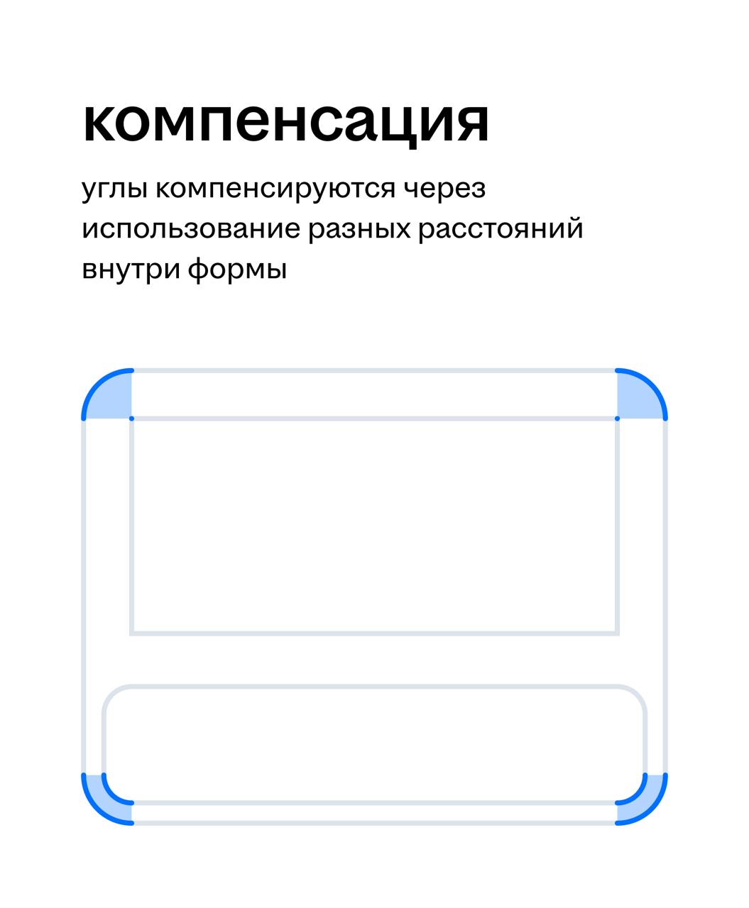 вы наверняка не знали почему одни карточки нравятся вам больше чем другие, да? раскрываем секрет — дизайнеры иногда используют ход с компенсацией скруглений
это одновременно и общие правила, и наша ли... | Сетка — социальная сеть от hh.ru