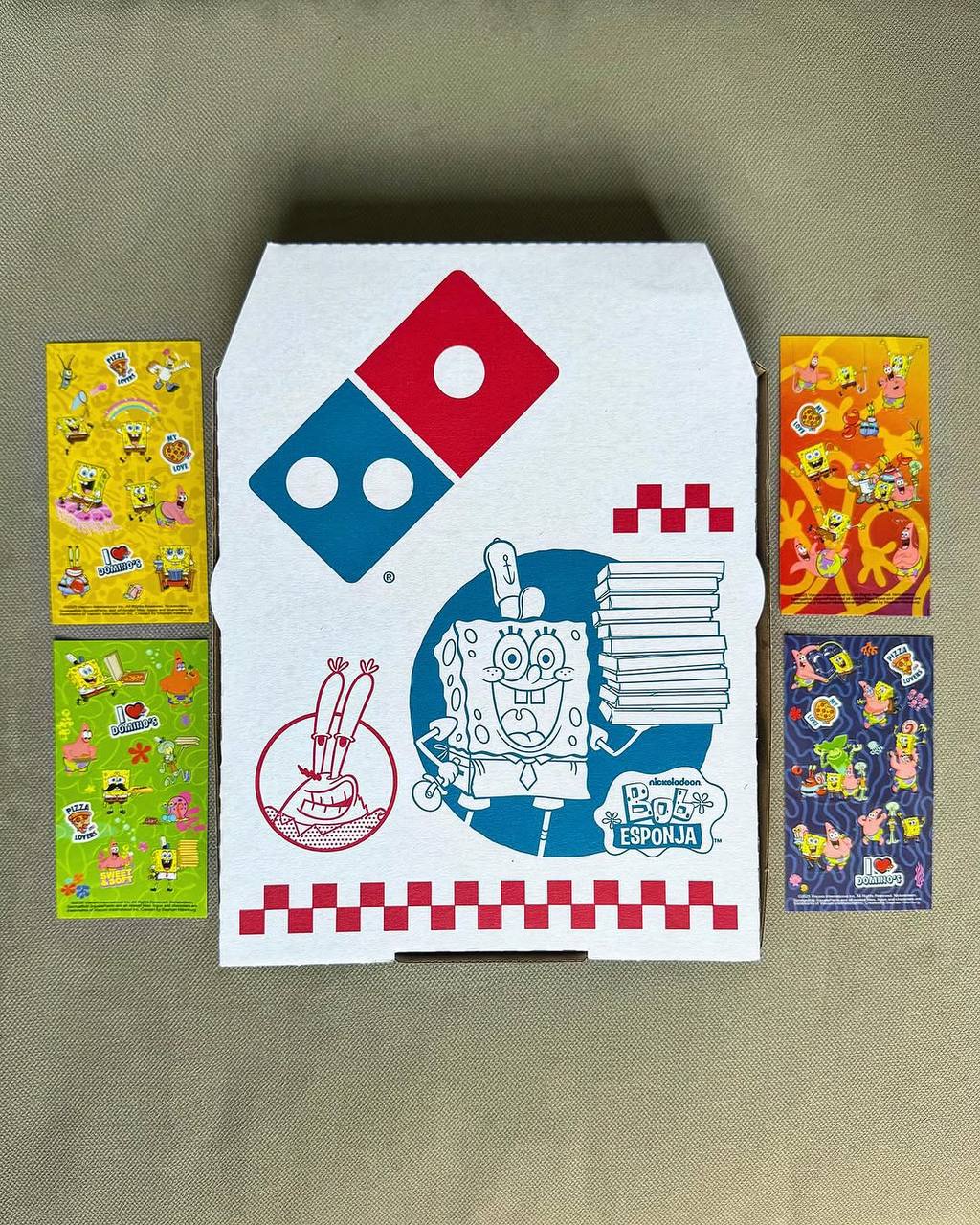 Прикол, у мексиканской Domino’s Pizza произошла коллаба со Спанч Бобом! За 119 песо (495 рублей) можно получить комбо из гавайской пиццы с ананасами, картофельных долек, шоколадных байтсов и фирменног... | Сетка — социальная сеть от hh.ru