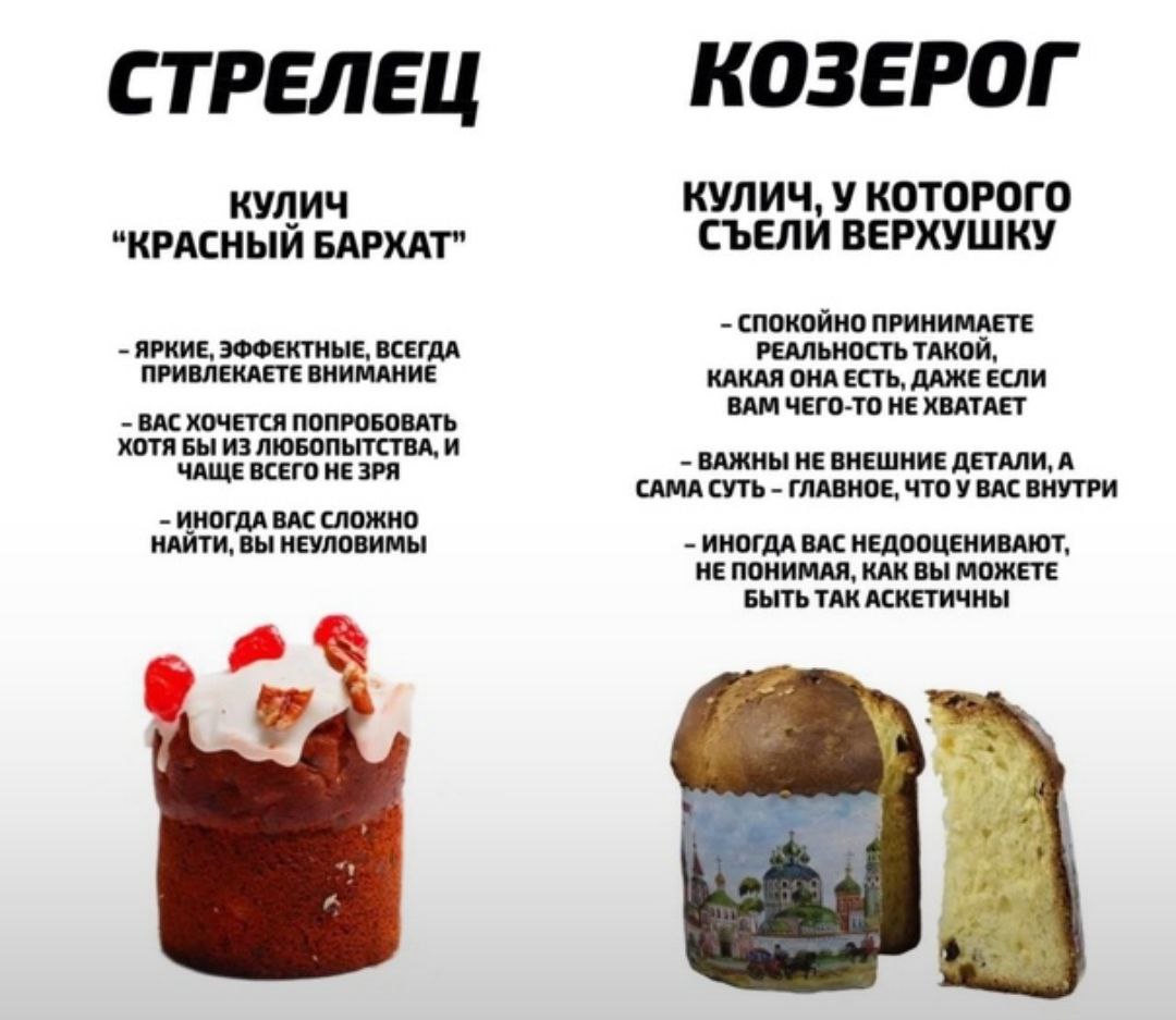 С Пасхой всех тех, кто её отмечает сегодня!
Нашла в ВК забавный гороскоп к празднику 😁
Кстати, если кому привычнее пользоваться Вконтакте 💙, то вот мой канал там: https://vk | Сетка — социальная сеть от hh.ru