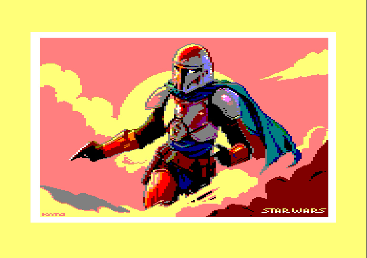 Mandalorian - ✍🏻 for CPC464
#gamedesign
#pixelart
#my | Сетка — социальная сеть от hh.ru