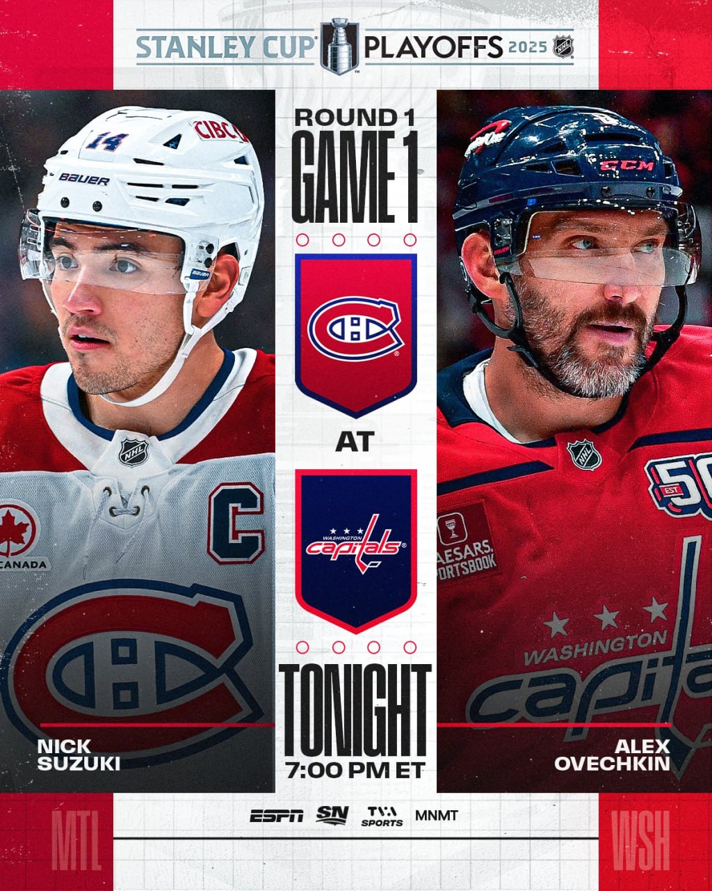 🏆Минутка (бес)полезной информации в преддверии матча 🏒 и 🇺🇸
«Монреаль Канадиенс» и «Вашингтон Кэпиталс» встречались в плей-офф НХЛ до этого единожды в сезоне 2009/2010 | Сетка — социальная сеть от hh.ru