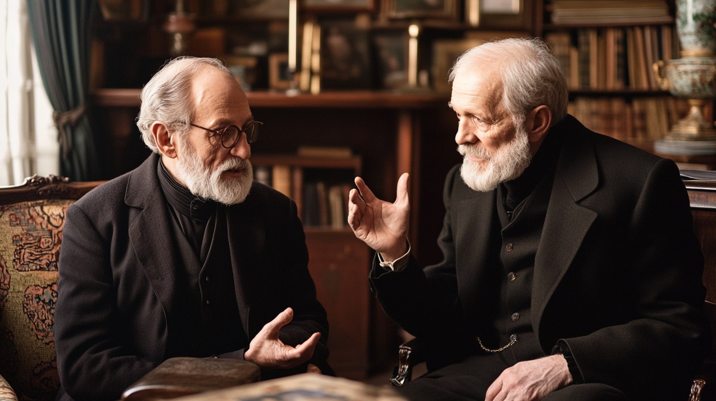 ФРЕЙД И ЮНГ: ИСТОРИЧЕСКАЯ ВСТРЕЧА В ВЕНЕ
В 1907 году Зигмунд Фрейд и Карл Густав Юнг встретились в Вене, и эта встреча стала поворотным моментом в истории психоанализа | Сетка — социальная сеть от hh.ru