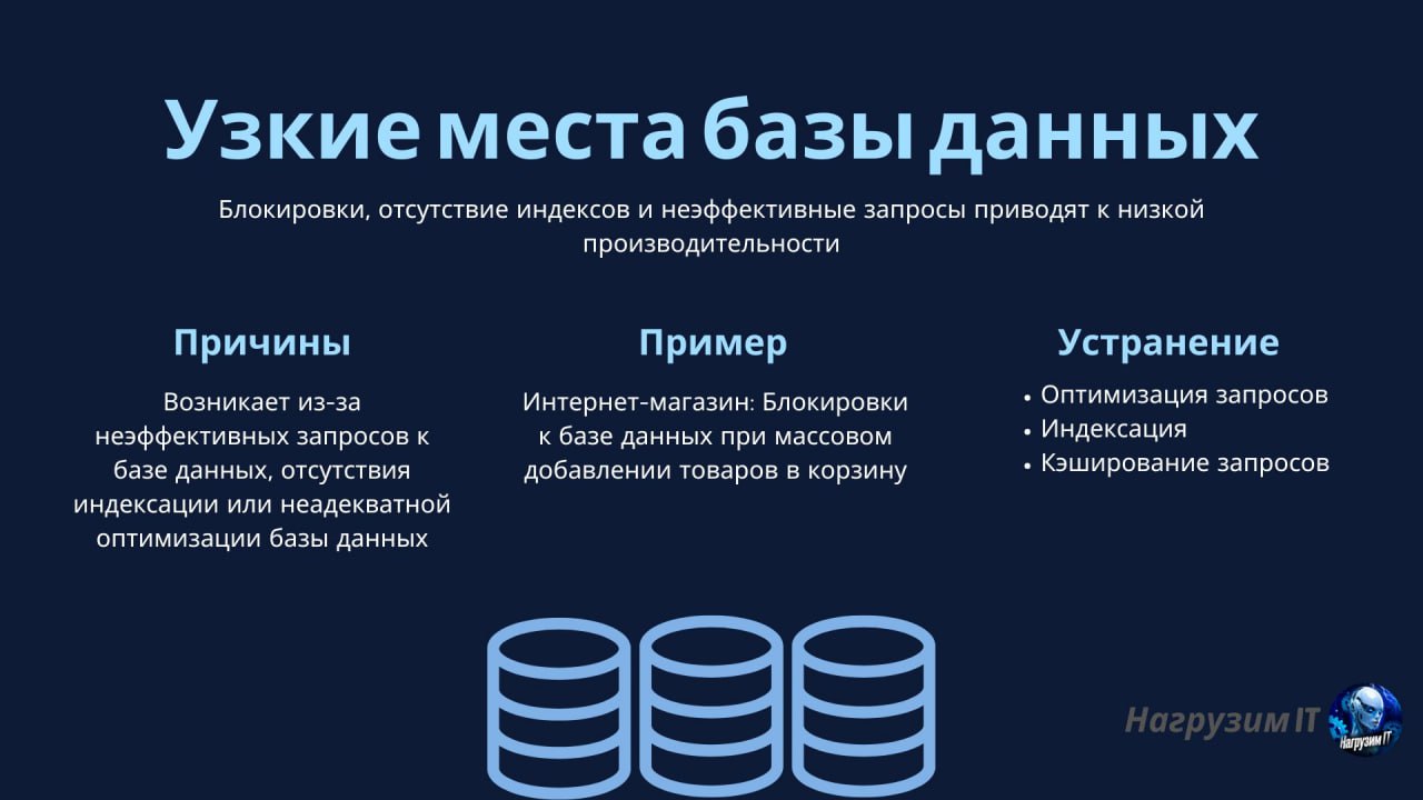 Какие могут быть "узкие места" у системы, и как с ними справиться
#термин | 🍩 Донейшн | 📈 Забустить канал | Сетка — социальная сеть от hh.ru