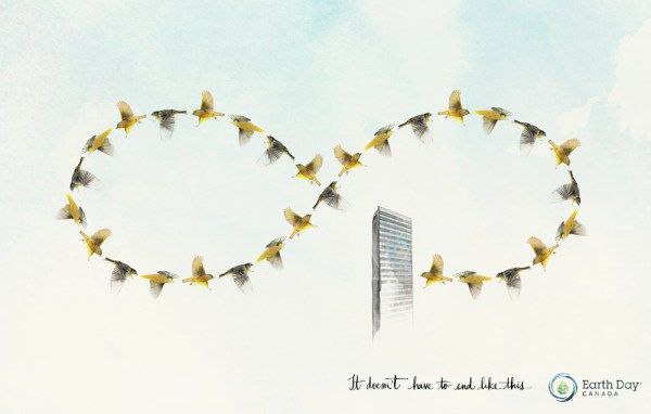 Рекламное агентство DDB Toronto (Канада) создало серию принтов, призывающих человечество задуматься, что может ожидать планету в том случае, если не заботиться о природе | Сетка — социальная сеть от hh.ru