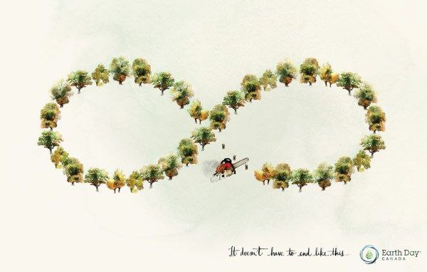 Рекламное агентство DDB Toronto (Канада) создало серию принтов, призывающих человечество задуматься, что может ожидать планету в том случае, если не заботиться о природе | Сетка — социальная сеть от hh.ru