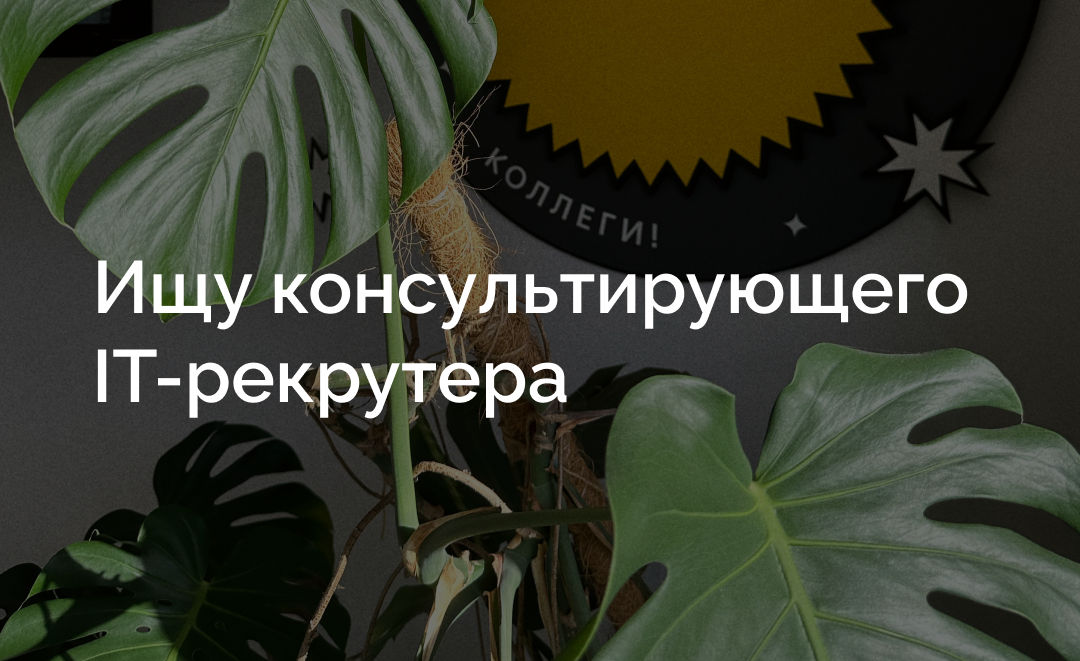 Ищу консультирующего IT-рекрутера! | Сетка — социальная сеть от hh.ru
