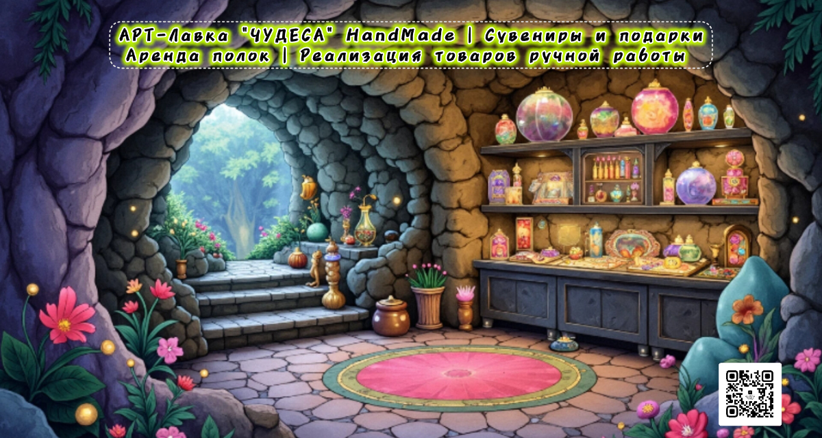 В далёком-близком царстве, под землёй, где светятся огоньки фонарей, словно светлячки в ночи, притаилась АРТ-Лавка "ЧУДЕСА". Не простая лавка, а волшебная | Сетка — социальная сеть от hh.ru