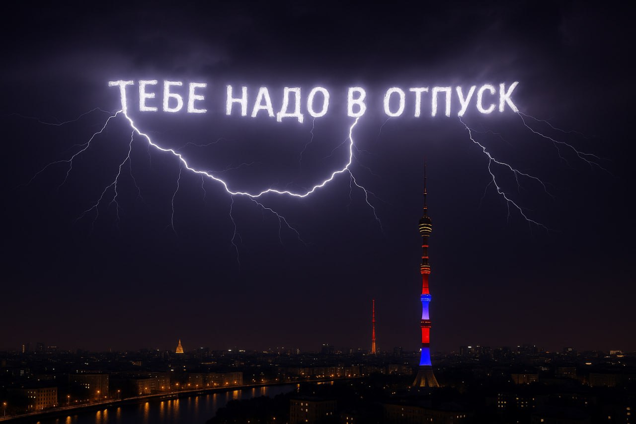 Над Москвой заметили мощную молнию, распространите | Сетка — социальная сеть от hh.ru