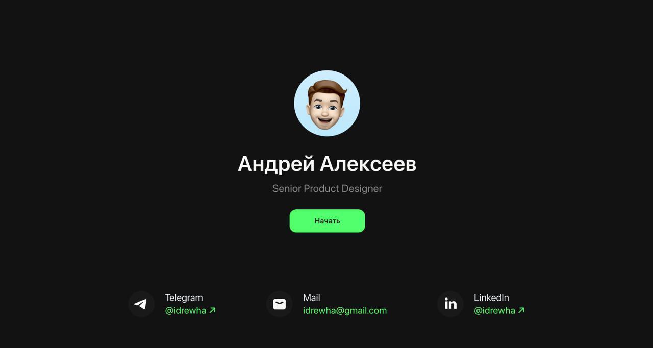 Портфолио, которое скачали 5500 разЭто портфолио Андрея Алексеева, senior продуктового дизайнера, он работал в Cuberto, лучшей студии мира в 2018 году по версии Awwwards, в Яндекс Лавке и Алисе | Сетка — социальная сеть от hh.ru