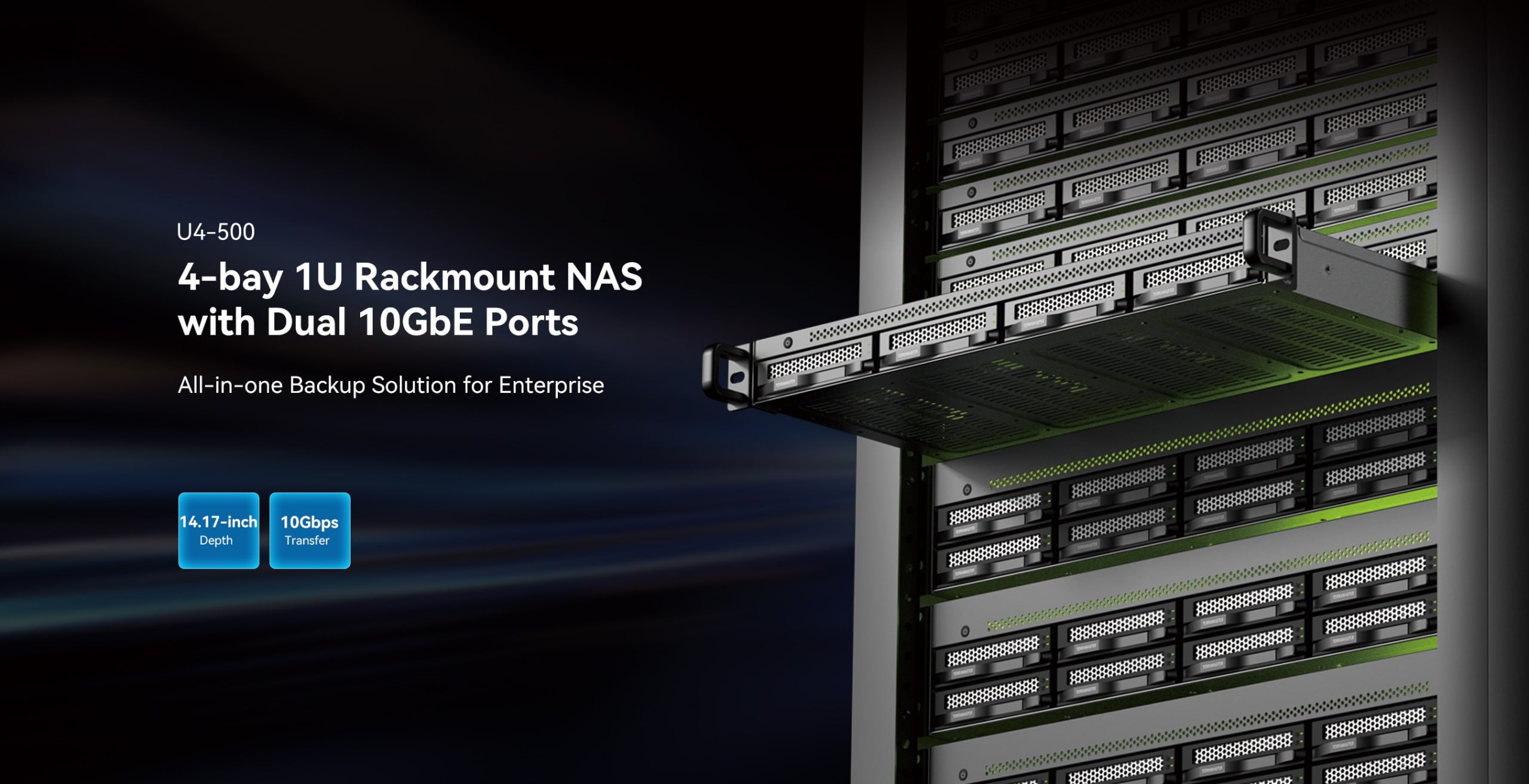 TerraMaster анонсировала компактное NAS-хранилище с фокусом на резервное копирование
TerraMaster представила NAS U4-500 в корпусе 1U, рассчитанный на малый и средний бизнес | Сетка — социальная сеть от hh.ru