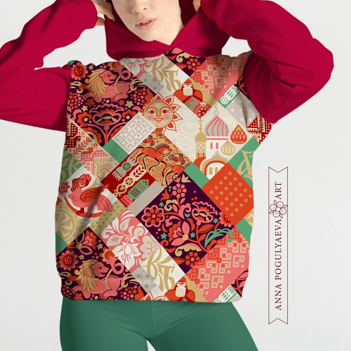 Принт для ткани "Русский мир". Имитация лоскутного шитья | Сетка — социальная сеть от hh.ru