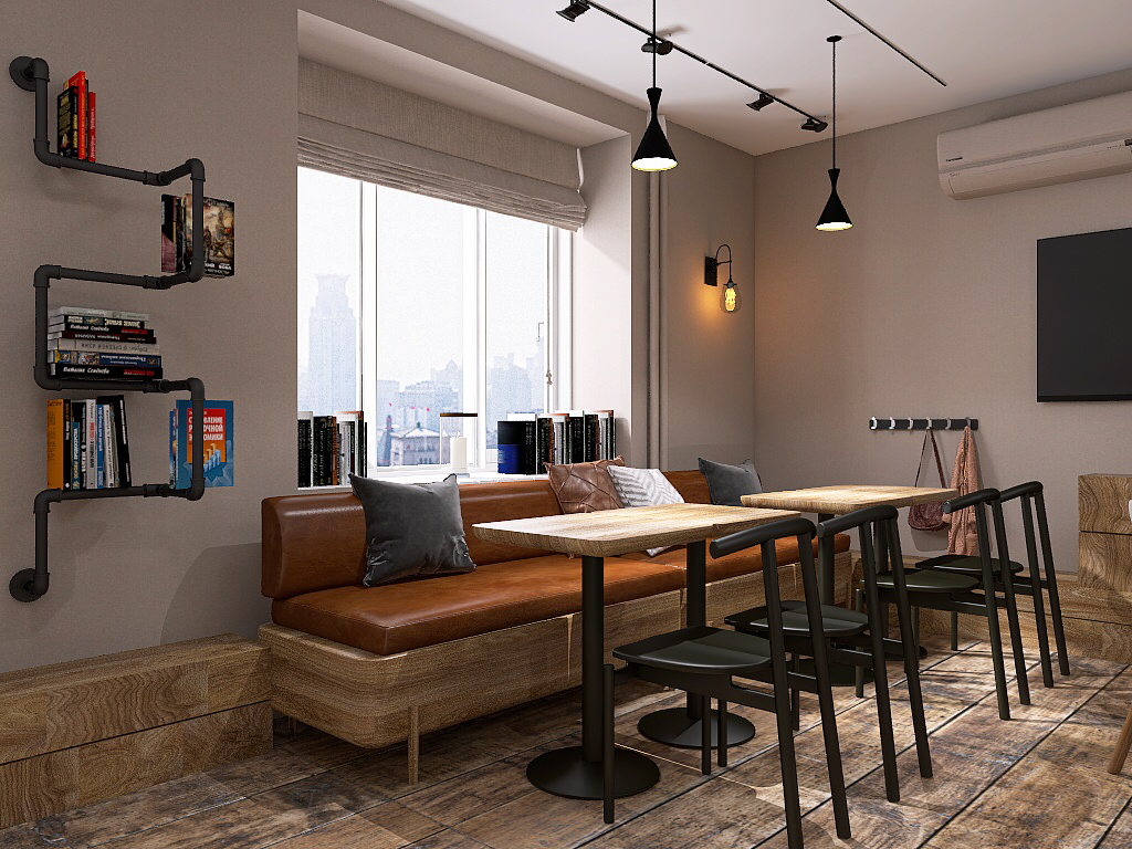 Дизайн кофейни в стиле лофт | Сетка — социальная сеть от hh.ru