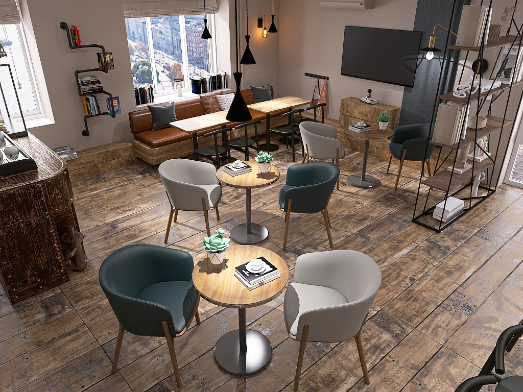 Дизайн кофейни в стиле лофт | Сетка — социальная сеть от hh.ru