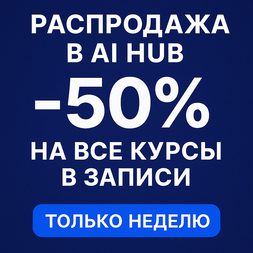 Распродажа на курсы по AI | Сетка — социальная сеть от hh.ru