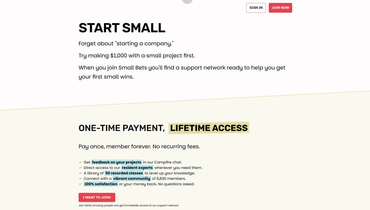 Gumroad купил сообщество Small Bets c 6800+ участниками. Сумма сделки — $3,2 млн | Сетка — социальная сеть от hh.ru