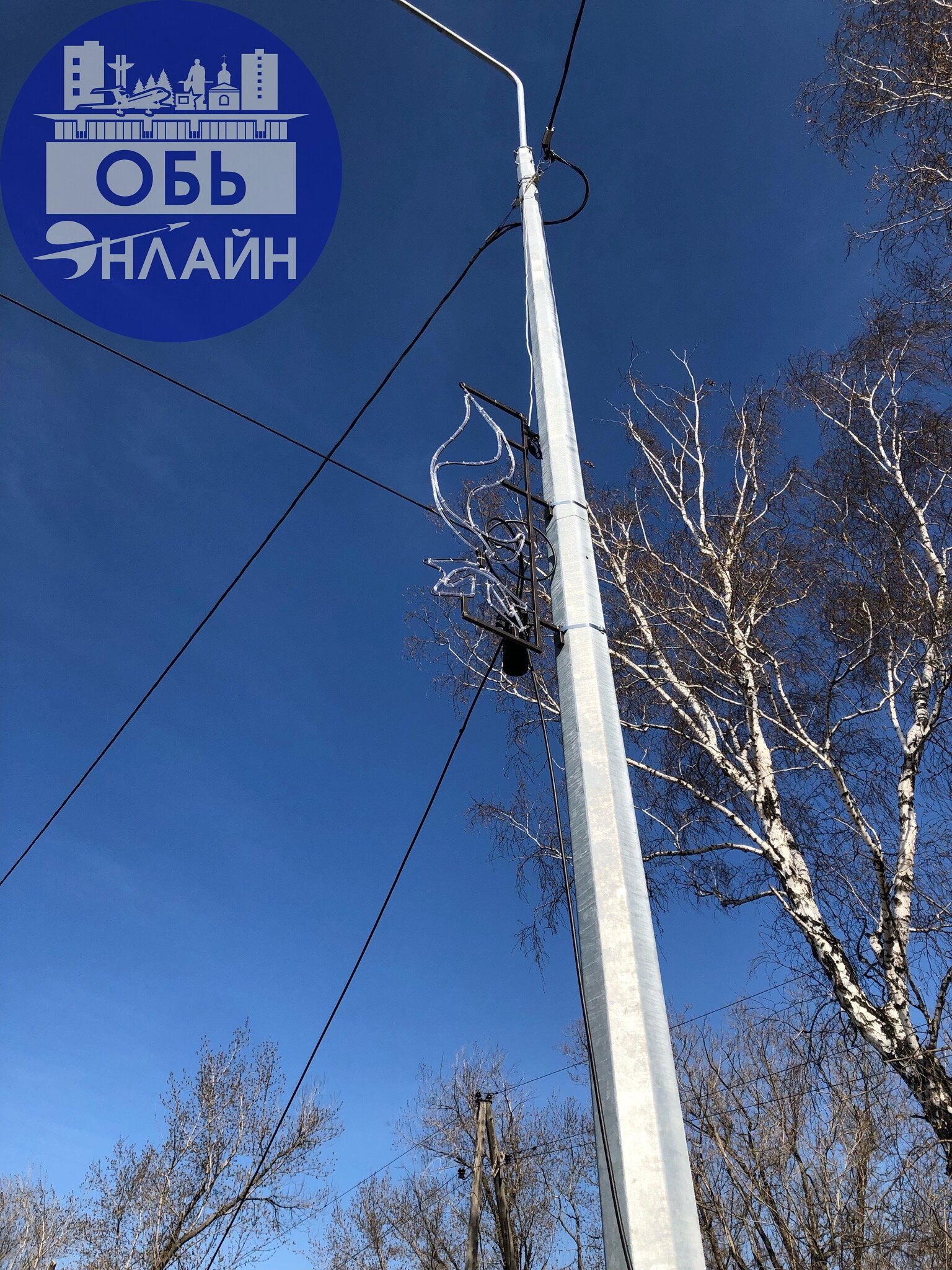 ↗ Строительная. Официально не открытая.
Но, к 9 мая украшения на опорах освещения повесили.
Как-то не логично…
vk.com
Подробнее на https://vk.com/ob.gorod
#городобь #городобьонлайн #толмачево | Сетка — социальная сеть от hh.ru
