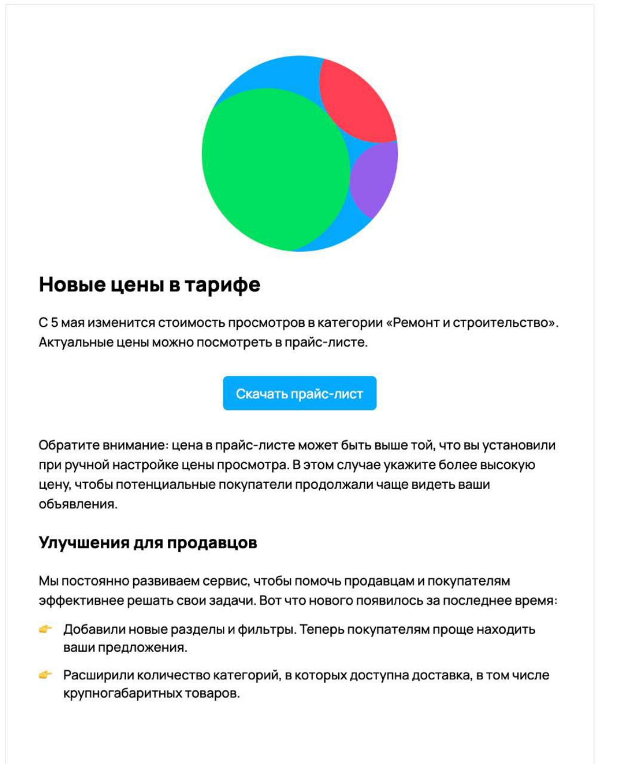 Новые цены в тарифе | Сетка — социальная сеть от hh.ru