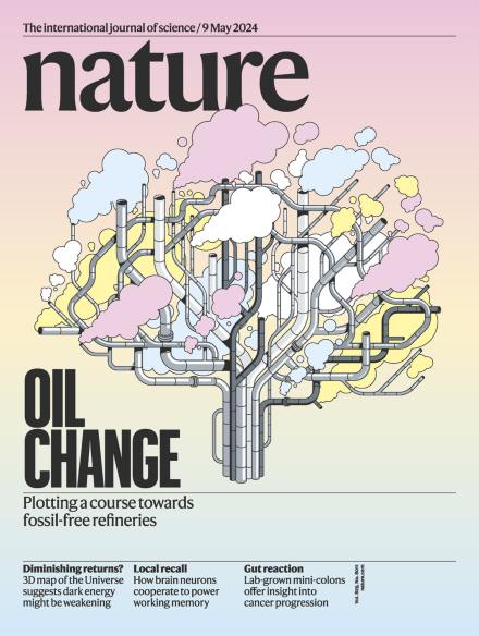 Обложки журнала Nature как произведение искусства
Недавно мне попалась очень красивая обложка журнала Nature от июня 2024 года, с вероятностью 99,9% созданная AI | Сетка — социальная сеть от hh.ru