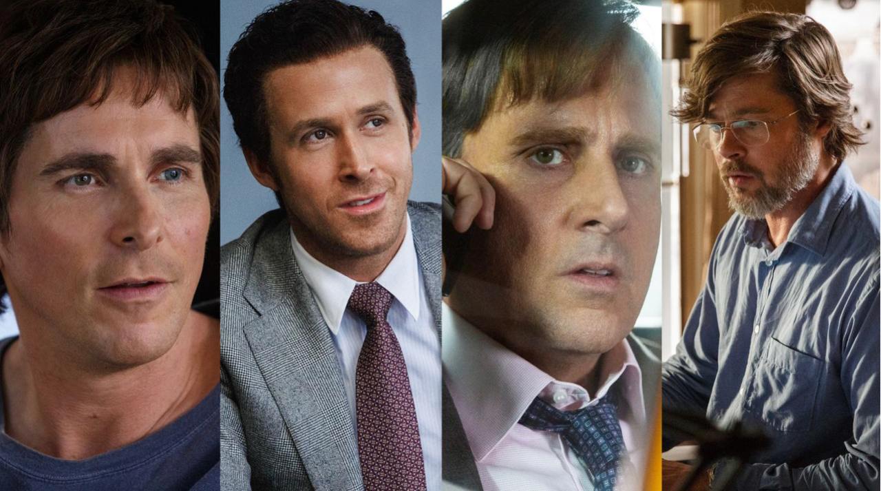 Подборка фильмов на Майские.
1. “Игра на понижение” (The Big Short)
Про что: о людях, которые предсказали финансовый кризис 2008 года и сделали на этом бизнес | Сетка — социальная сеть от hh.ru