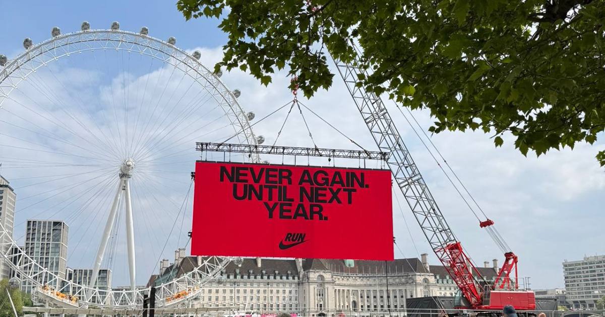 Упс? Nike попал в скандал из-за фразы «Never again» (Никогда больше) в кампании для Лондонского марафона | Сетка — социальная сеть от hh.ru