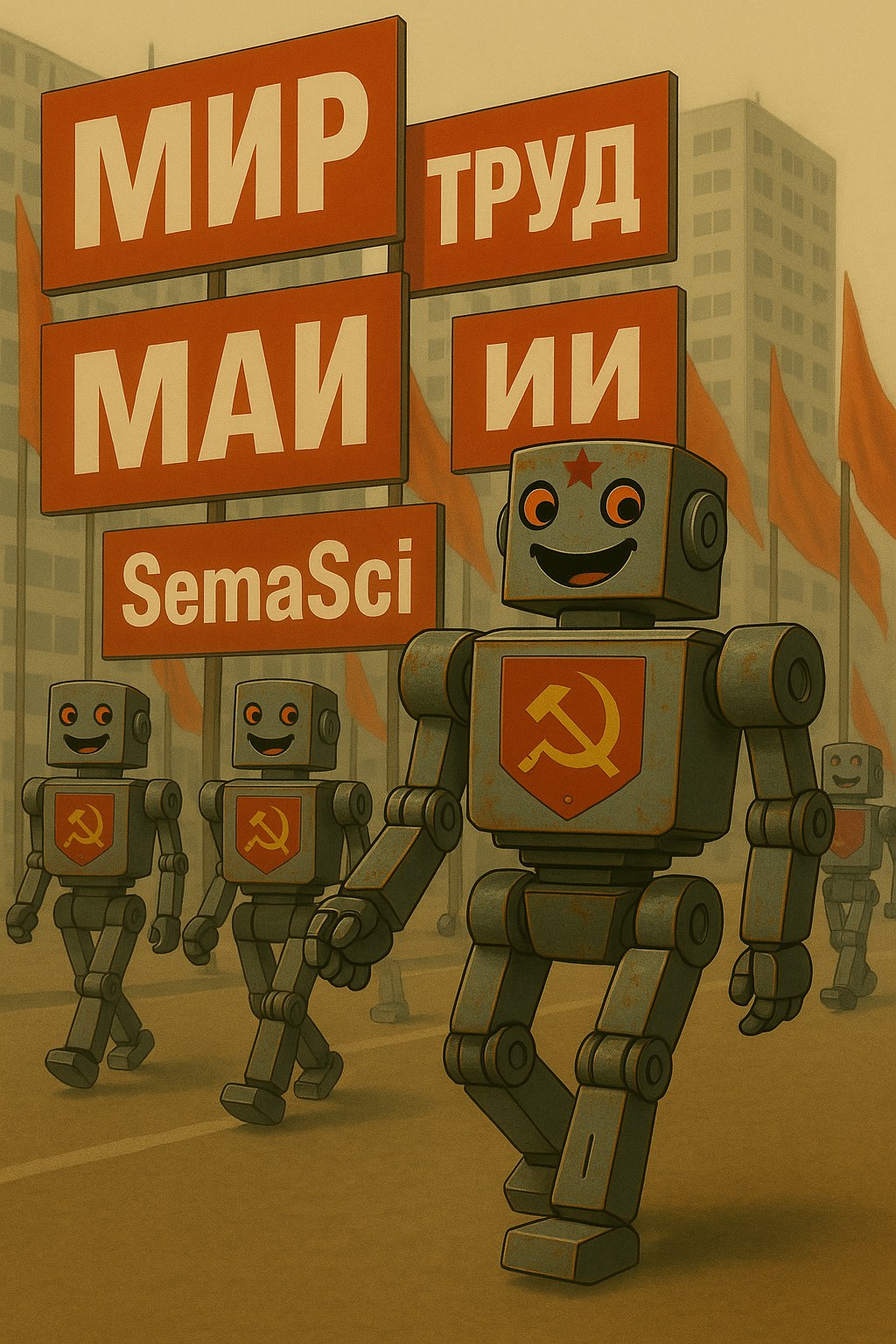 Мир, Труд, Май и конечно SemaSci!
Поздравляю с праздником всех трудящихся!
https://t.me/semasci | Сетка — социальная сеть от hh.ru