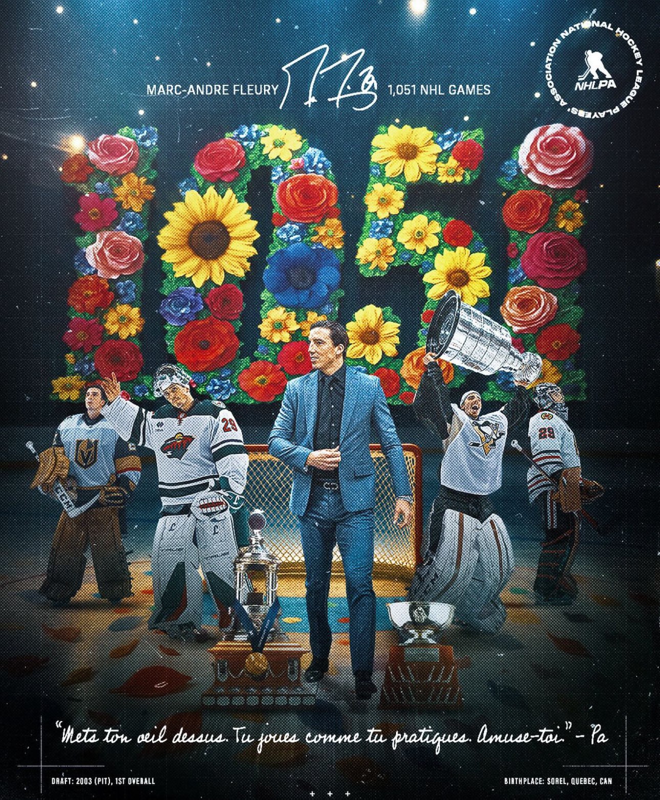 🌺 Ушла легенда. Марк-Андре Флёри завершил карьеру | Сетка — социальная сеть от hh.ru
