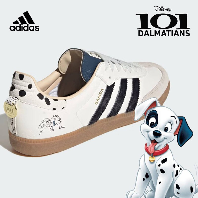 Ааа, Adidas выпустит кроссовки по 101 Долматинцу! На кроссовках есть собачий «окрас», отпечаток лапы и золотой адресник на заднике | Сетка — социальная сеть от hh.ru