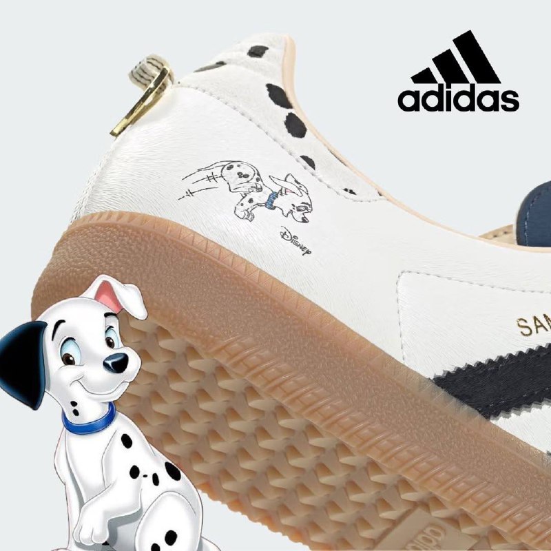 Ааа, Adidas выпустит кроссовки по 101 Долматинцу! На кроссовках есть собачий «окрас», отпечаток лапы и золотой адресник на заднике | Сетка — социальная сеть от hh.ru