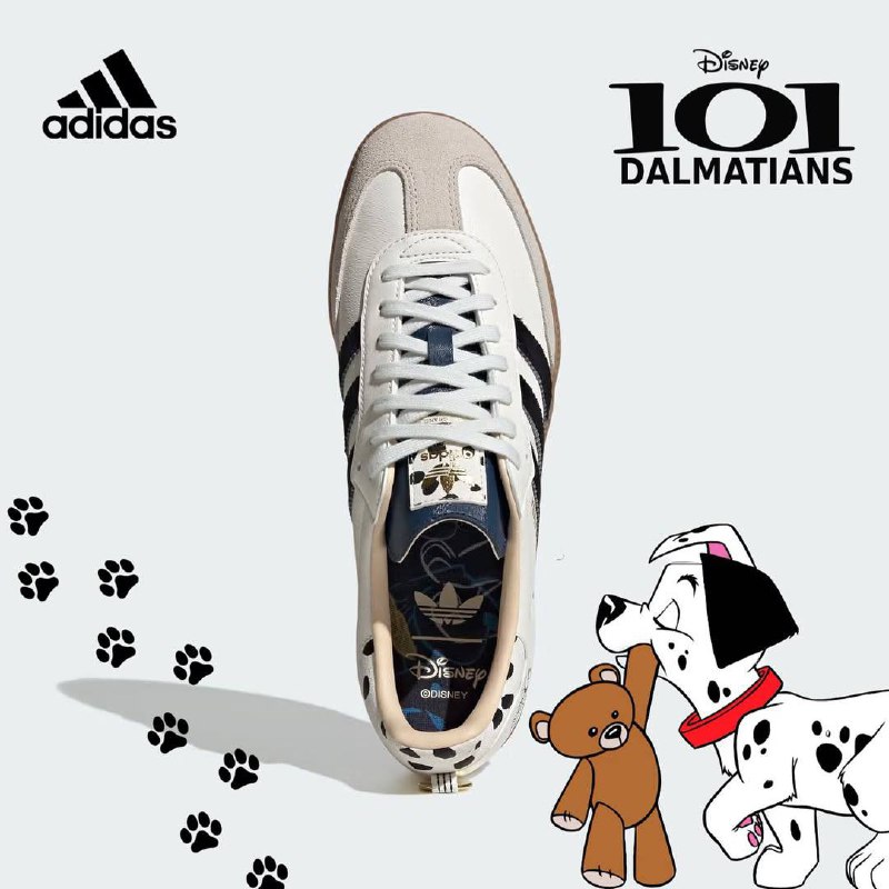 Ааа, Adidas выпустит кроссовки по 101 Долматинцу! На кроссовках есть собачий «окрас», отпечаток лапы и золотой адресник на заднике | Сетка — социальная сеть от hh.ru