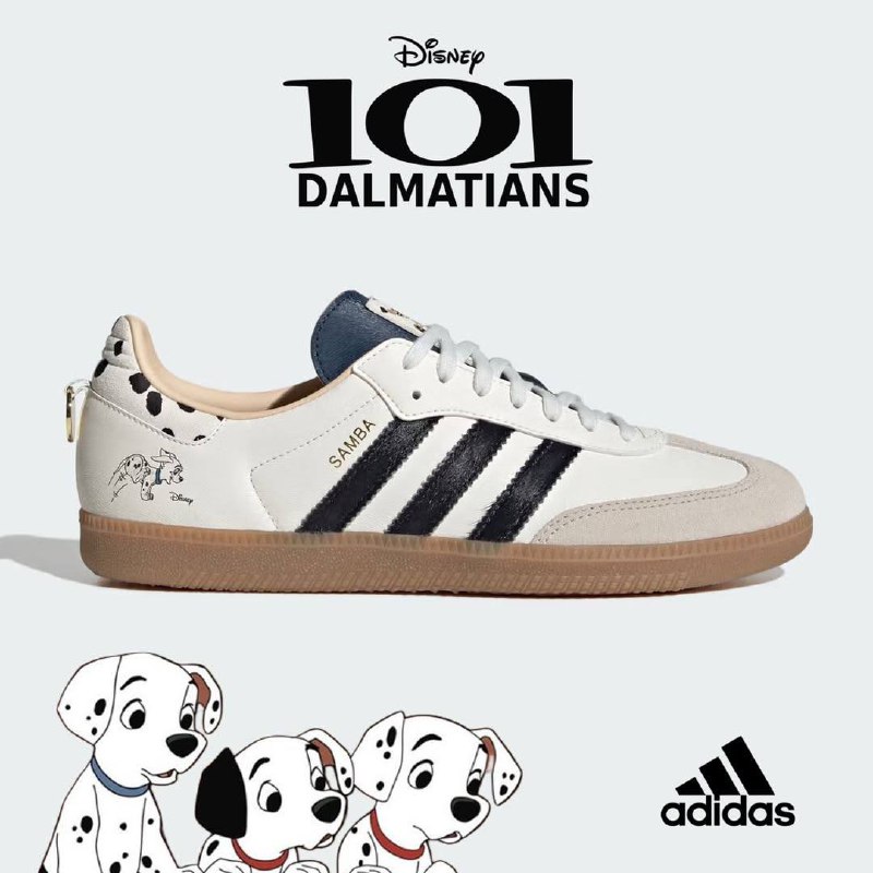Ааа, Adidas выпустит кроссовки по 101 Долматинцу! На кроссовках есть собачий «окрас», отпечаток лапы и золотой адресник на заднике | Сетка — социальная сеть от hh.ru