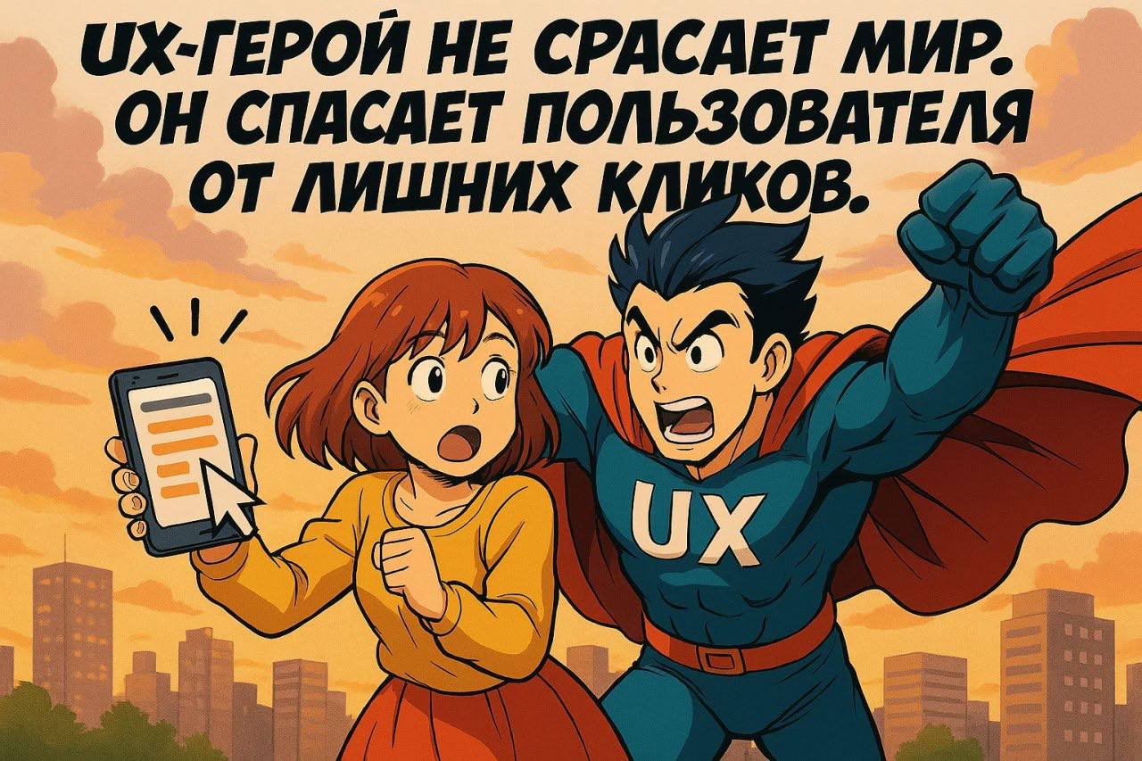 🍊 UX HeroРубрика «Воскресная манга»
Генерация мысли через ИИ
Мега важный, но всегда недооцененный герой. 🦸
А на ваш сайт приходил спасать этот герой? 😁
#Комикс #ВоскреснаяМанга | Сетка — социальная сеть от hh.ru
