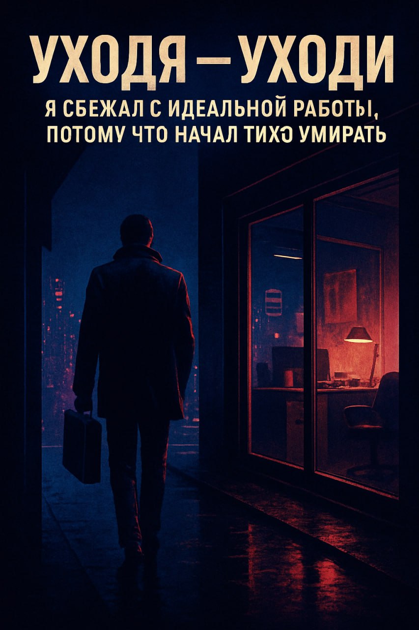 💣 Уходя — уходи: я сбежал с идеальной работы, потому что начал тихо умирать
Хуже выгорания — только выгорание, в котором ты всё ещё эффективен | Сетка — социальная сеть от hh.ru
