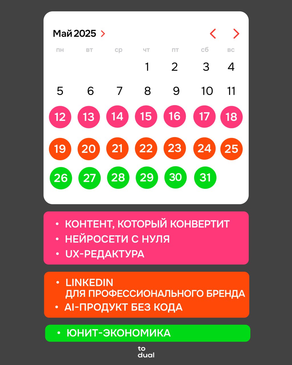 Все майские спринты
Давайте после майских займемся получением новых навыков? Выбирайте понравившийся и заполняйте слоты в календаре!
🌸 Нейросети с нуля: быстрый старт
Цена: 4900 р | Сетка — социальная сеть от hh.ru