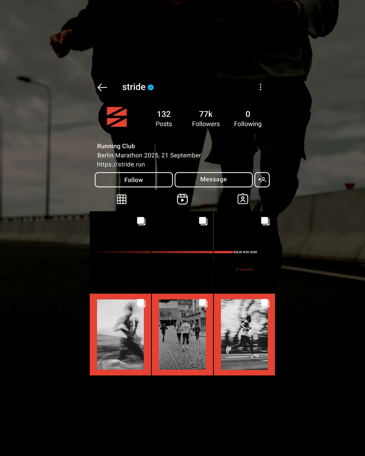 Фирменный стиль для бегового клуба Stride | Сетка — социальная сеть от hh.ru