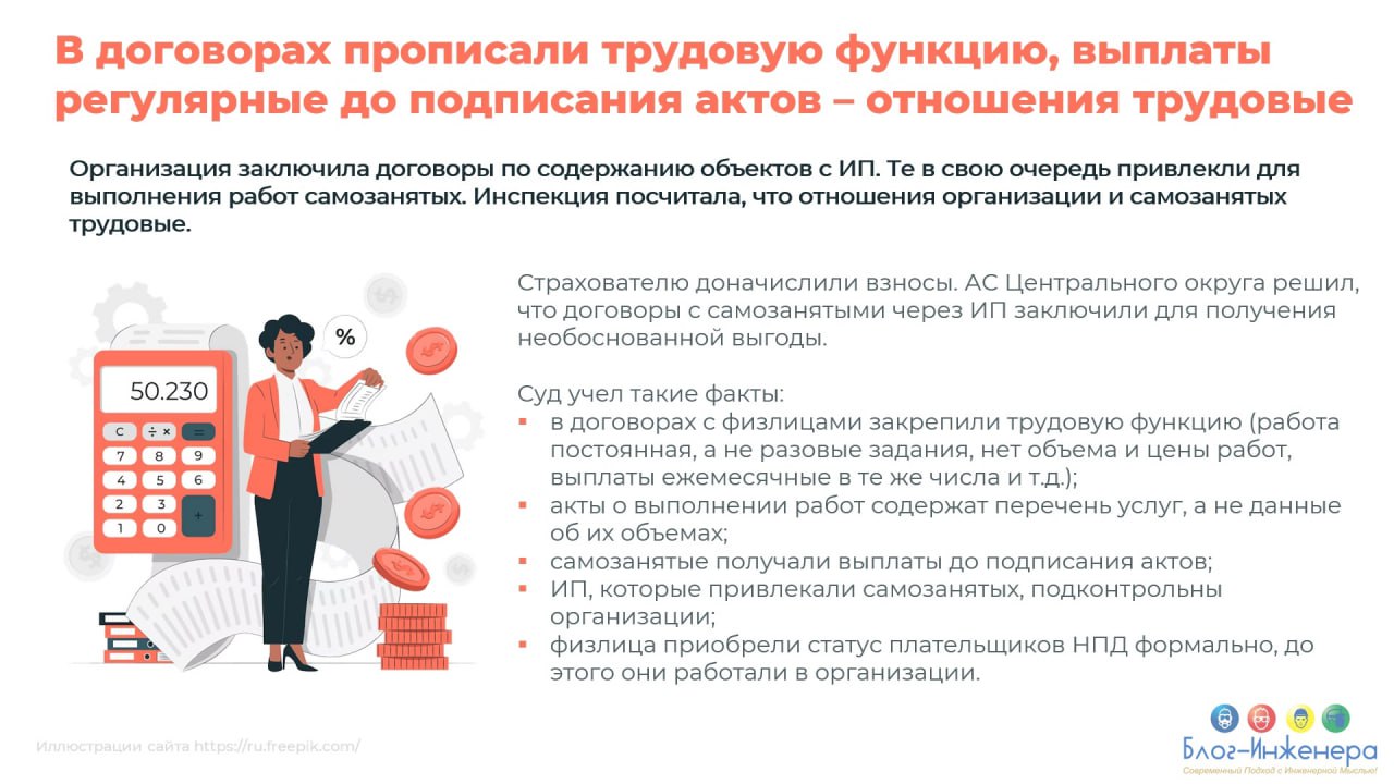 Ранее у себя в Дзен-канале мы писали, что критерии трудовых отношений, который сейчас использует налоговая, ГИТ и суды, законодательно закрепят в ТК РФ | Сетка — социальная сеть от hh.ru