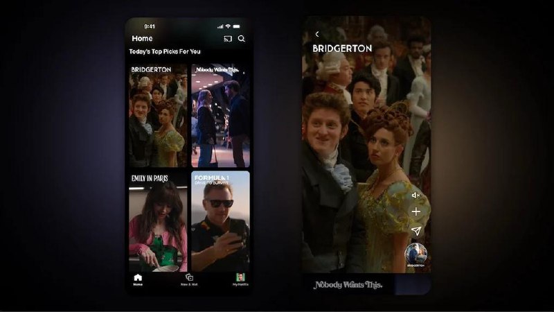 Netflix запускает свой аналог TikTok. Идея очень проста: для пользователей будет доступна вертикальная лента, где будут показывать отрезки из сериалов и фильмов | Сетка — социальная сеть от hh.ru