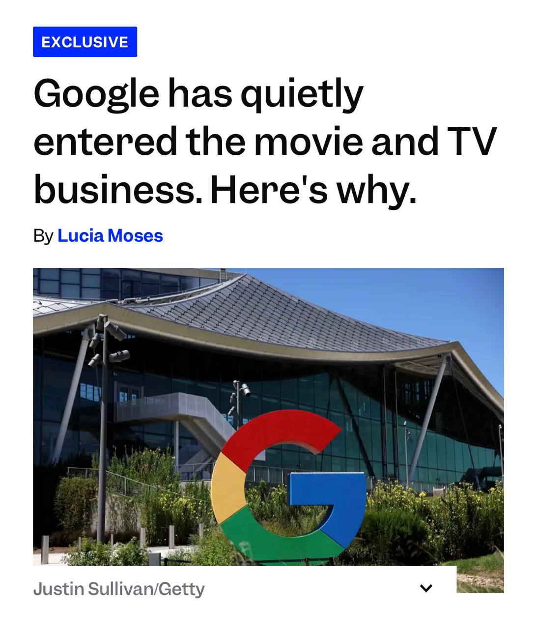 Google выходит на рынок кино. Корпорация запустила собственный продюсерский центр 100 Zeros, чтобы финансировать фильмы и сериалы | Сетка — социальная сеть от hh.ru