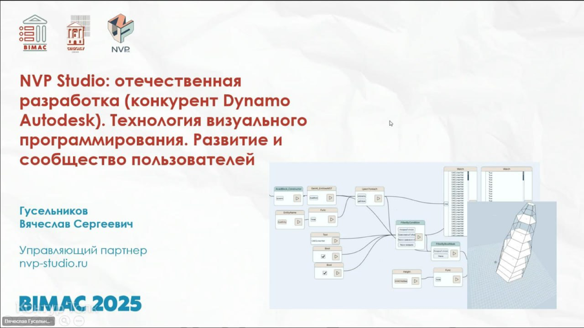 Видеозапись для конференции СПбГАСУ (BIMAC 2025).⚡️NVP | Сетка — социальная сеть от hh.ru