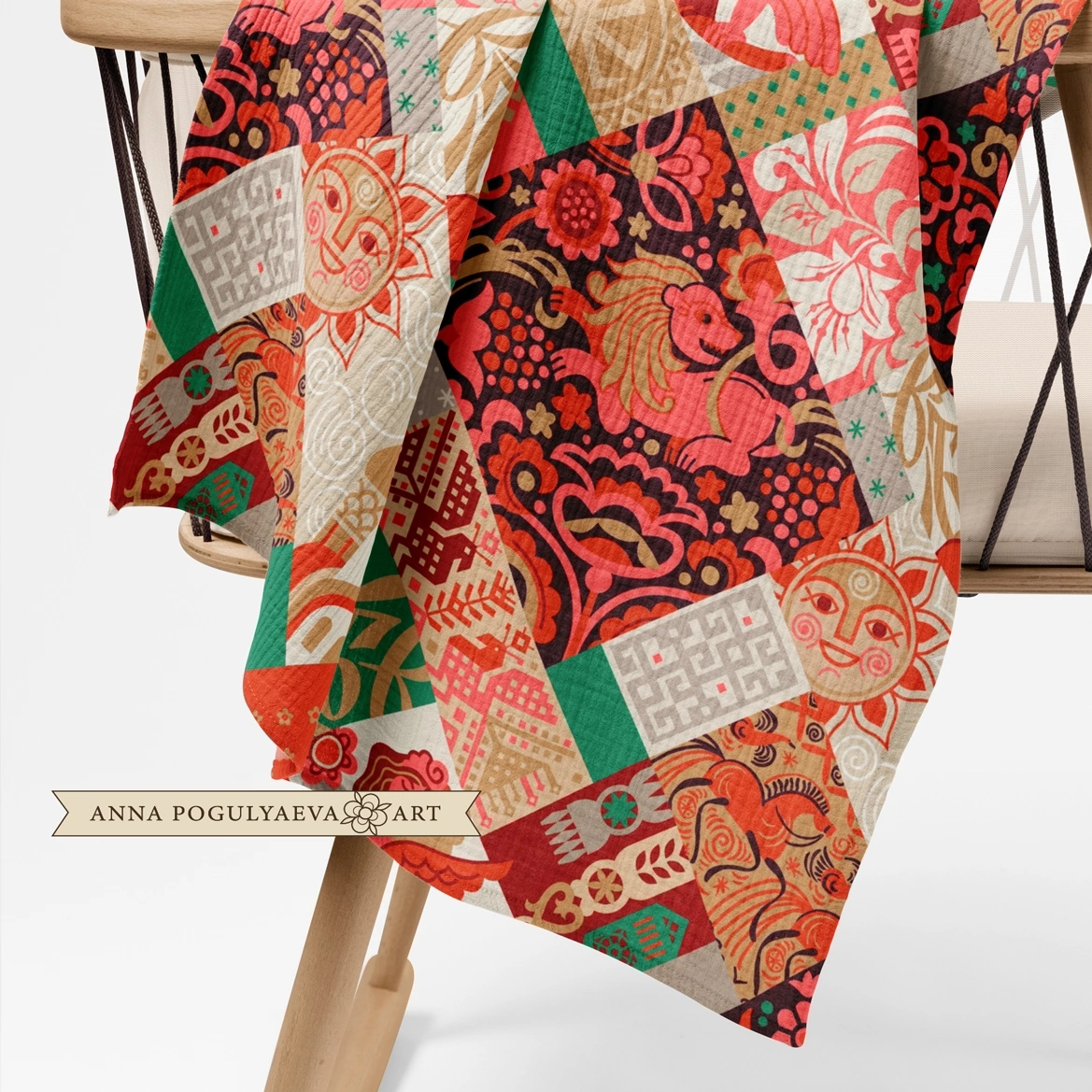 Принт для ткани "Русский мир". Имитация лоскутного шитья | Сетка — социальная сеть от hh.ru