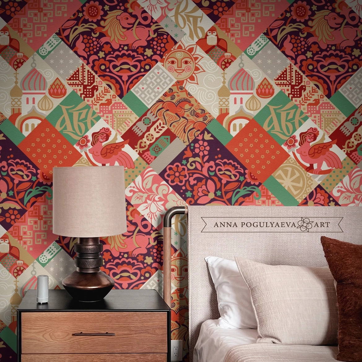 Принт для ткани "Русский мир". Имитация лоскутного шитья | Сетка — социальная сеть от hh.ru