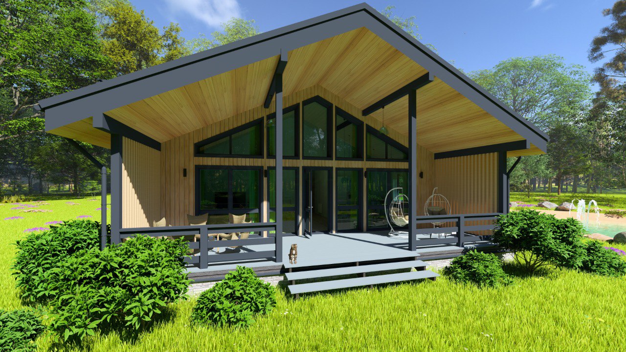 Здравствуйте, друзья! Встречайте нашу новинку🏡 Одноэтажный дом "Альвера" — это идеальное сочетание скандинавского стиля и каркасной технологии, созданное для Вашего уюта и комфорта | Сетка — социальная сеть от hh.ru