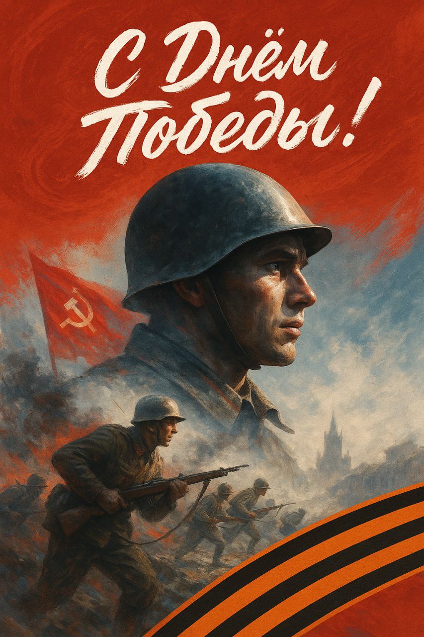 С 80-летием Великой Победы! 🎉 Помним, Гордимся! ⭐
С Днем Победы! Мира, добра и благополучия всем нам | Сетка — социальная сеть от hh.ru