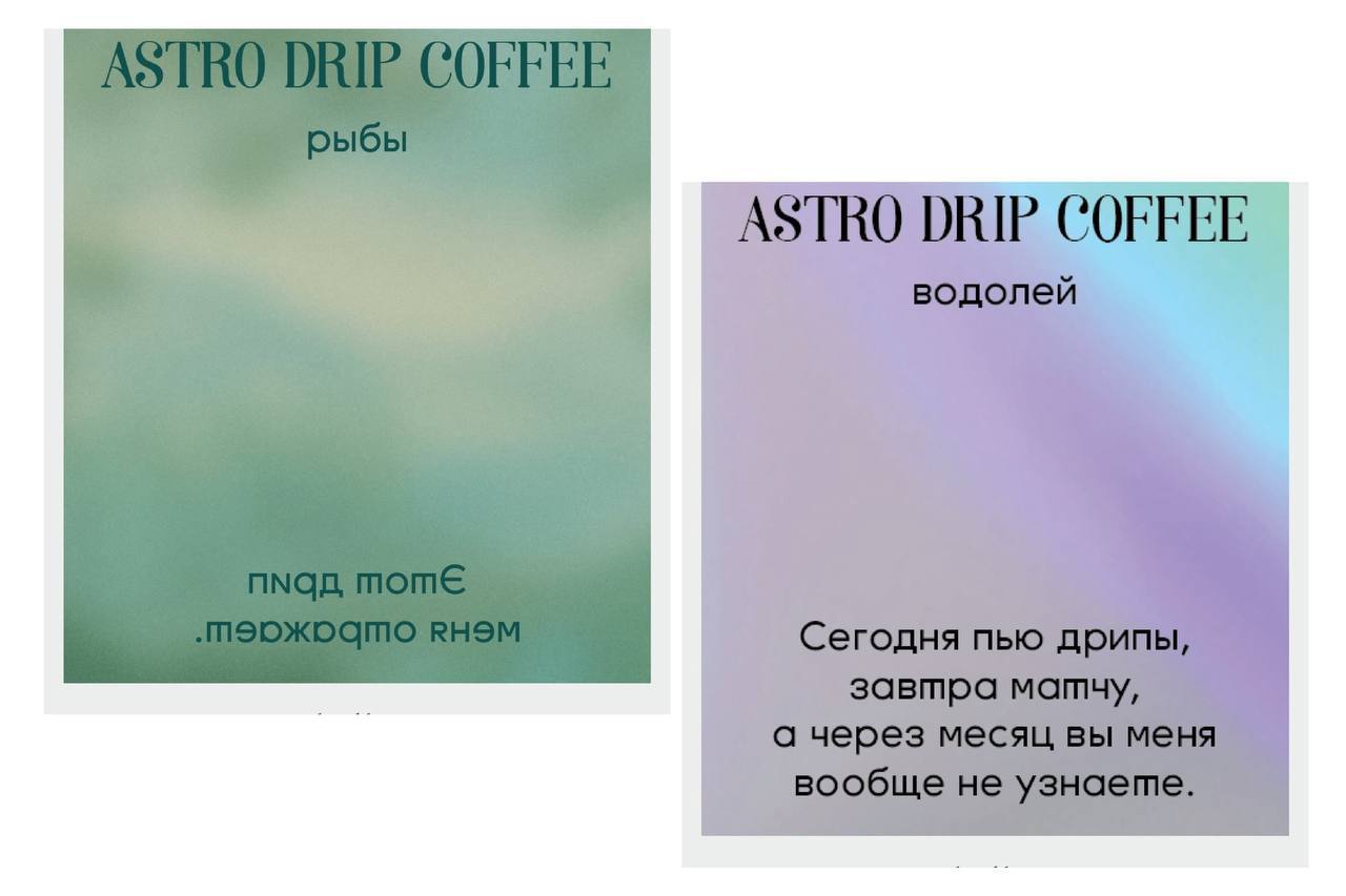 Астрологический набор кофе в виде дрип-пакетов выпустила пекарня «буше»! В коробке 12 разных видов зерна под каждый знак зодиака. У каждого пакета — своё дерзкое послание | Сетка — социальная сеть от hh.ru