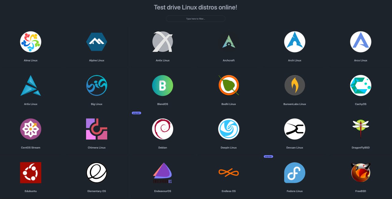 Если до сих пор ты не знаешь какой Linux дистрибутив выбрать, то этот сервис для тебя
DistroSea - Test drive Linux distros online!
https://distrosea.com/ | Сетка — социальная сеть от hh.ru