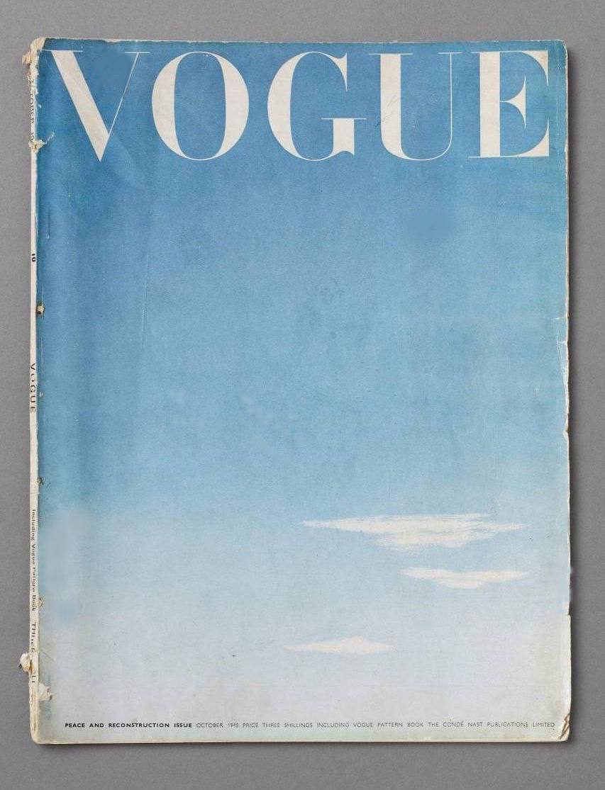 Обложка VOGUE 1945 года. Мирное небо. | Сетка — социальная сеть от hh.ru