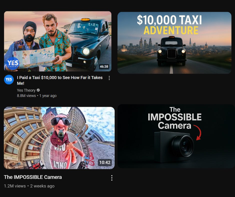 OpusClip запустили бесплатный генератор тамбнейлов — кидаете ему ссылку на YouTube-видео (можно неопубликованное) и опционально фотографию лица, и он генерит один вариант | Сетка — социальная сеть от hh.ru