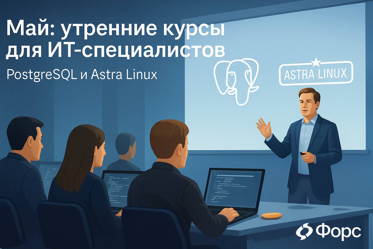 🛠️ Май: утренние курсы для ИТ-специалистовНачни день с прокачки профессиональных навыков — PostgreSQL и Astra Linux в фокусе этой недели.19–22 мая, 10:00
🐘 Администрирование PostgreSQL 16 | Сетка — социальная сеть от hh.ru